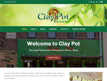 Tablet Screenshot of claypotwaco.com